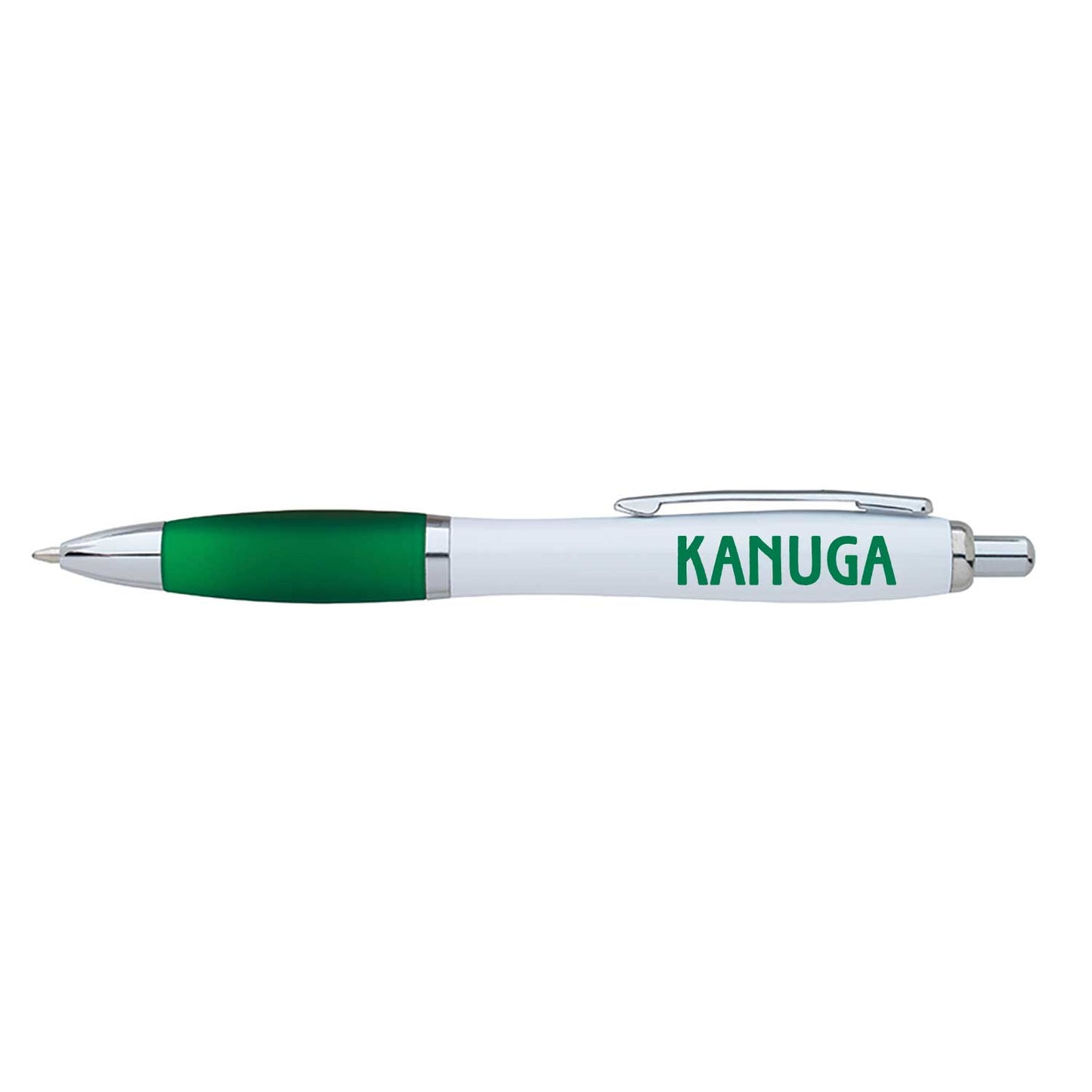 813 Ion Pen White/Green black ink