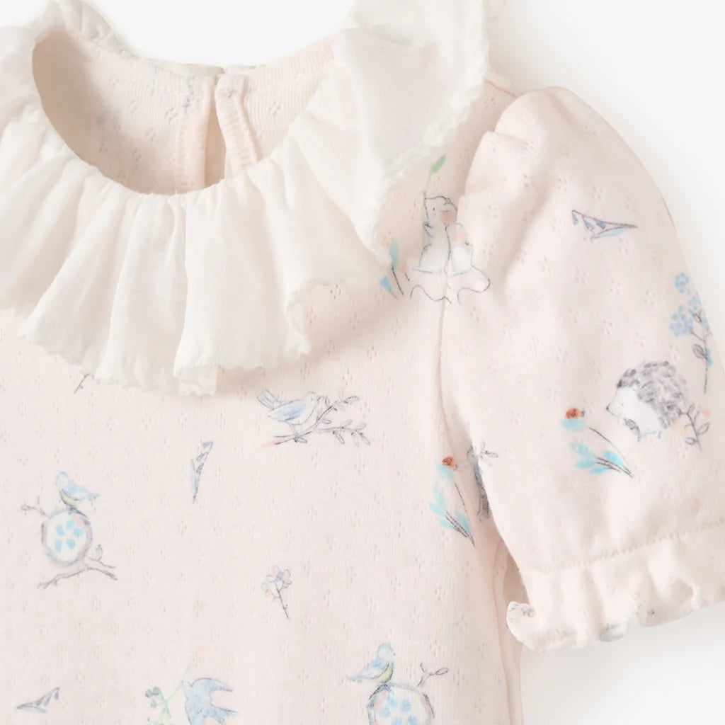 813 Meadow Mouse Pointelle 3-6m