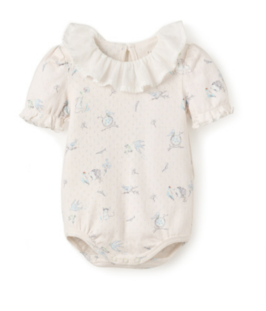 813 Meadow Mouse Pointelle 3-6m