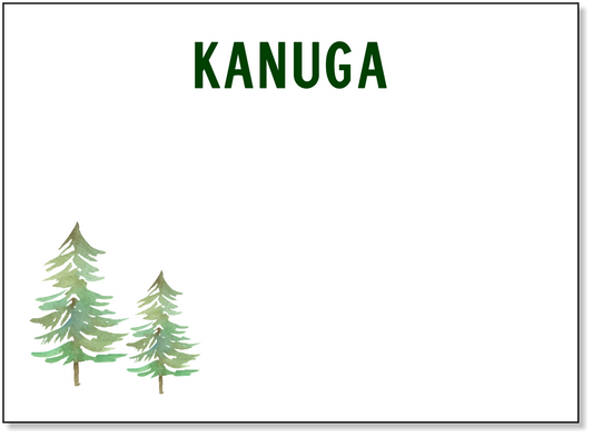 813 Flat note cards - trees