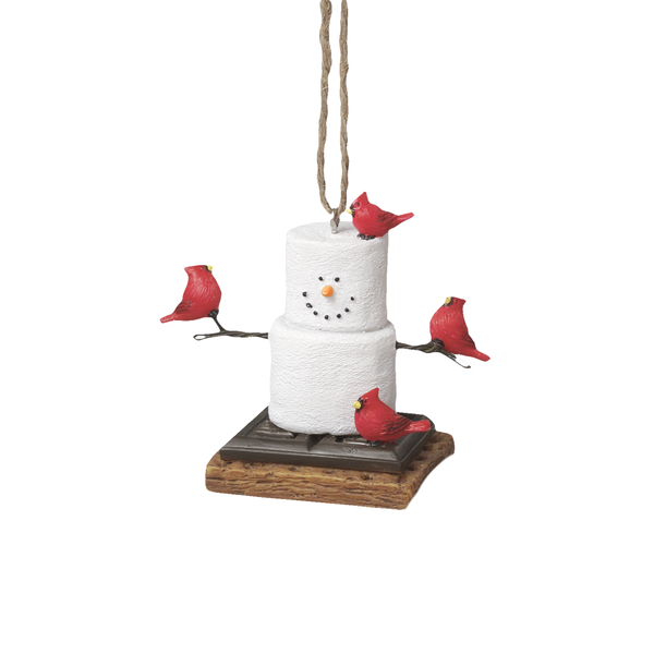 813 S'more Cardinal ornament, resin
