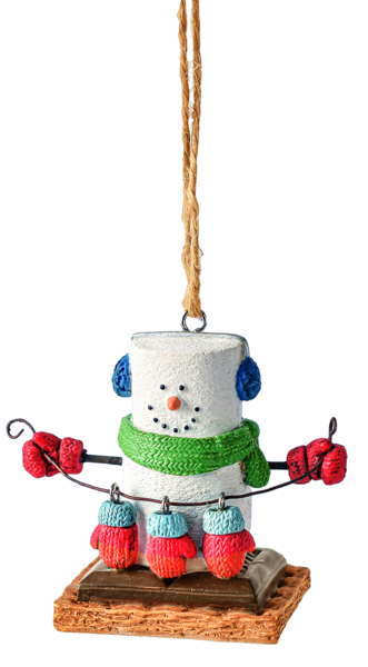 813 S'more with Mittens ornament, resin