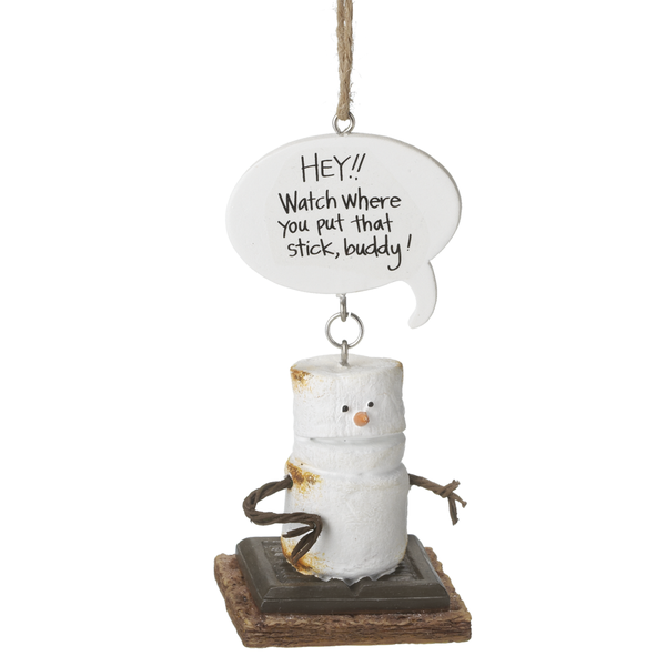 813 S'more Watch That Stick ornament, resin