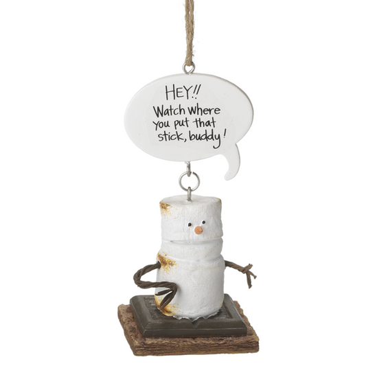 813 S'more Watch That Stick ornament, resin