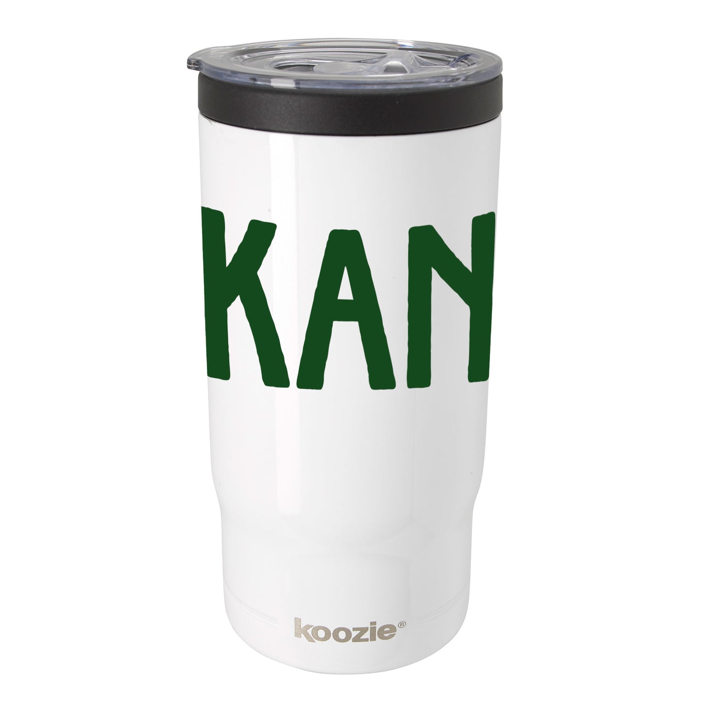 Koozie Triple Vacuum Tumbler, 16 oz, White (Green ink with 'Kanuga' logo)