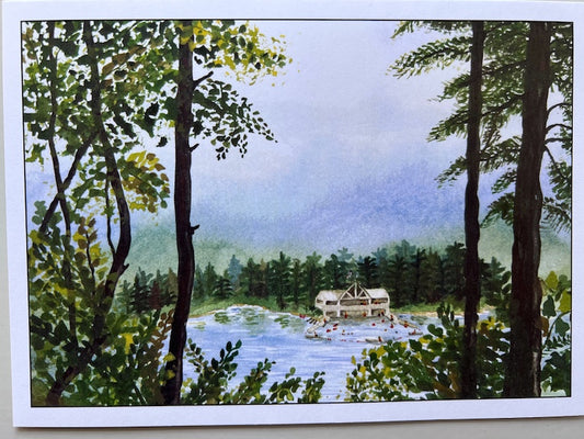 Nancy Flanagan, Across Kanuga Lake, Greeting Card