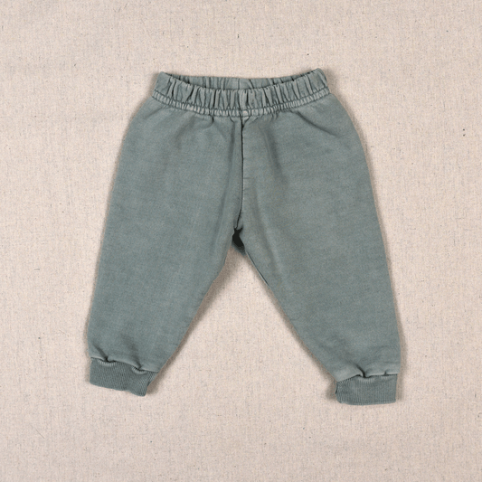 Organic Cotton French Terry Baby Sweatpants, Sage, 12-18 mo