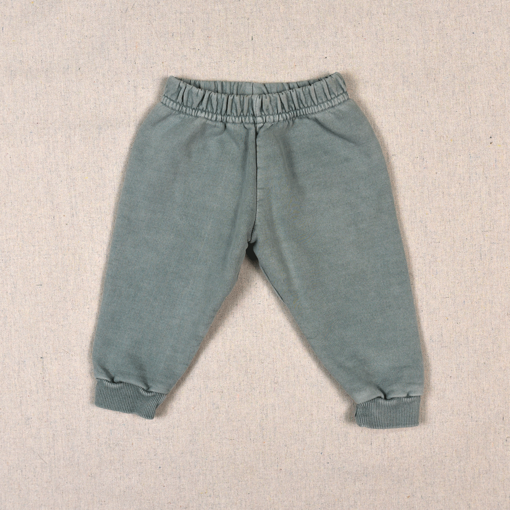 Organic Cotton French Terry Baby Sweatpants, Sage, 6T