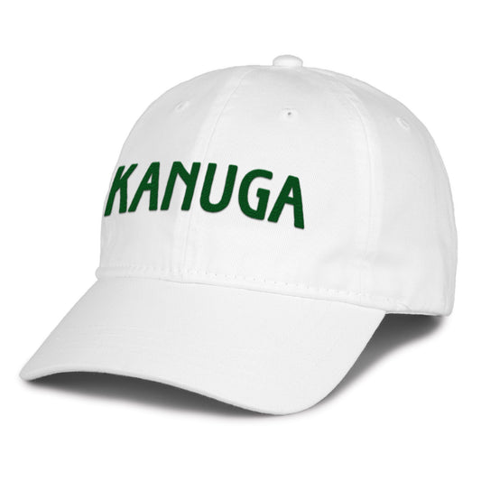 Baseball cap The Game, white w/green 3D embroidery