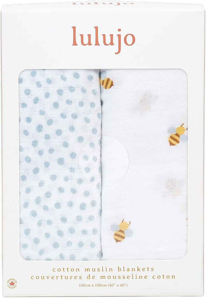 LLJ Swaddles, Boho Bees and Dots