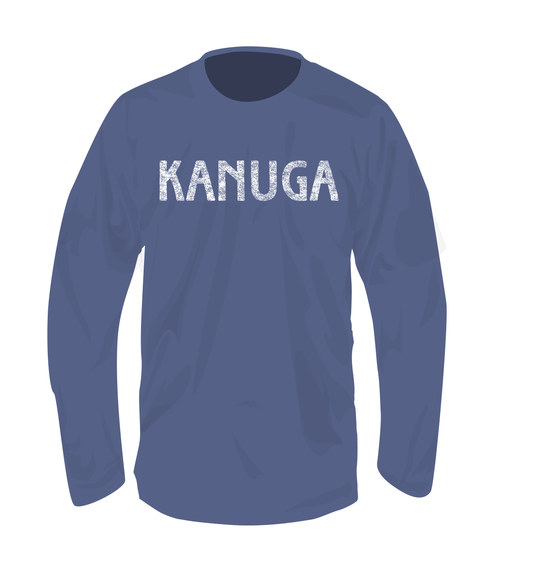 Long Sleeve, T-Shirt, Modern Logo, Comfort Colors, Blue Jean, Adult S