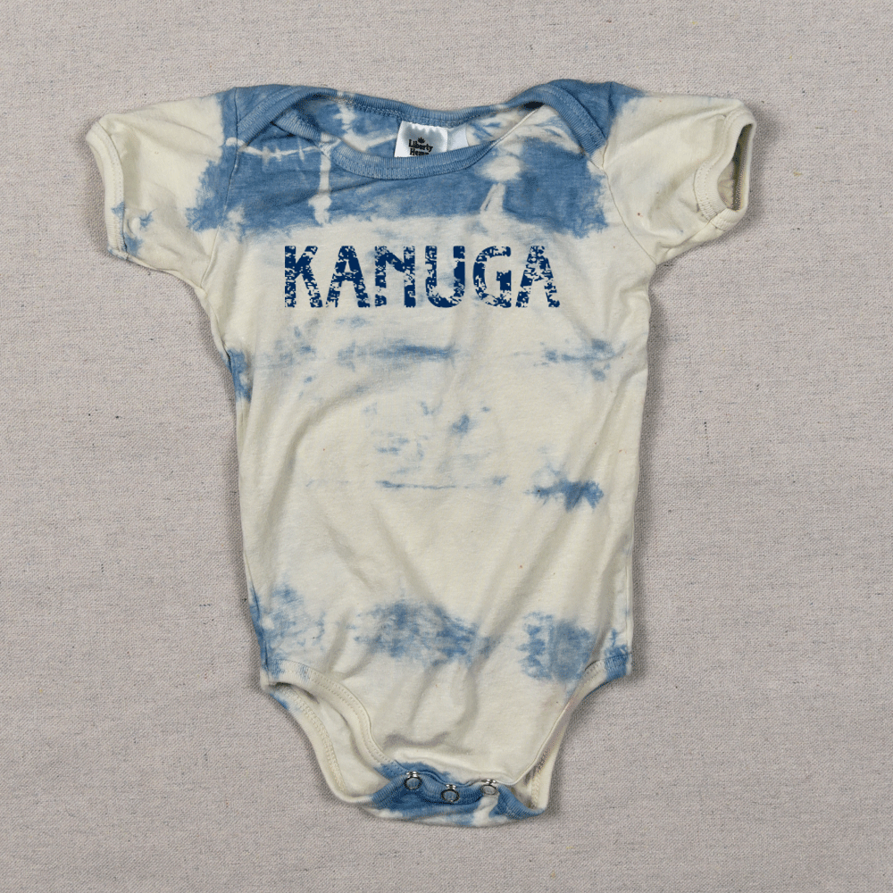 Hemp Indigo/Tumeric Onesie, 12 mo