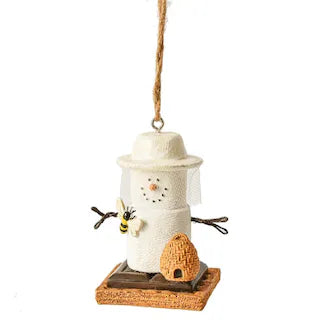 S'more Bee Keeper ornament, resin