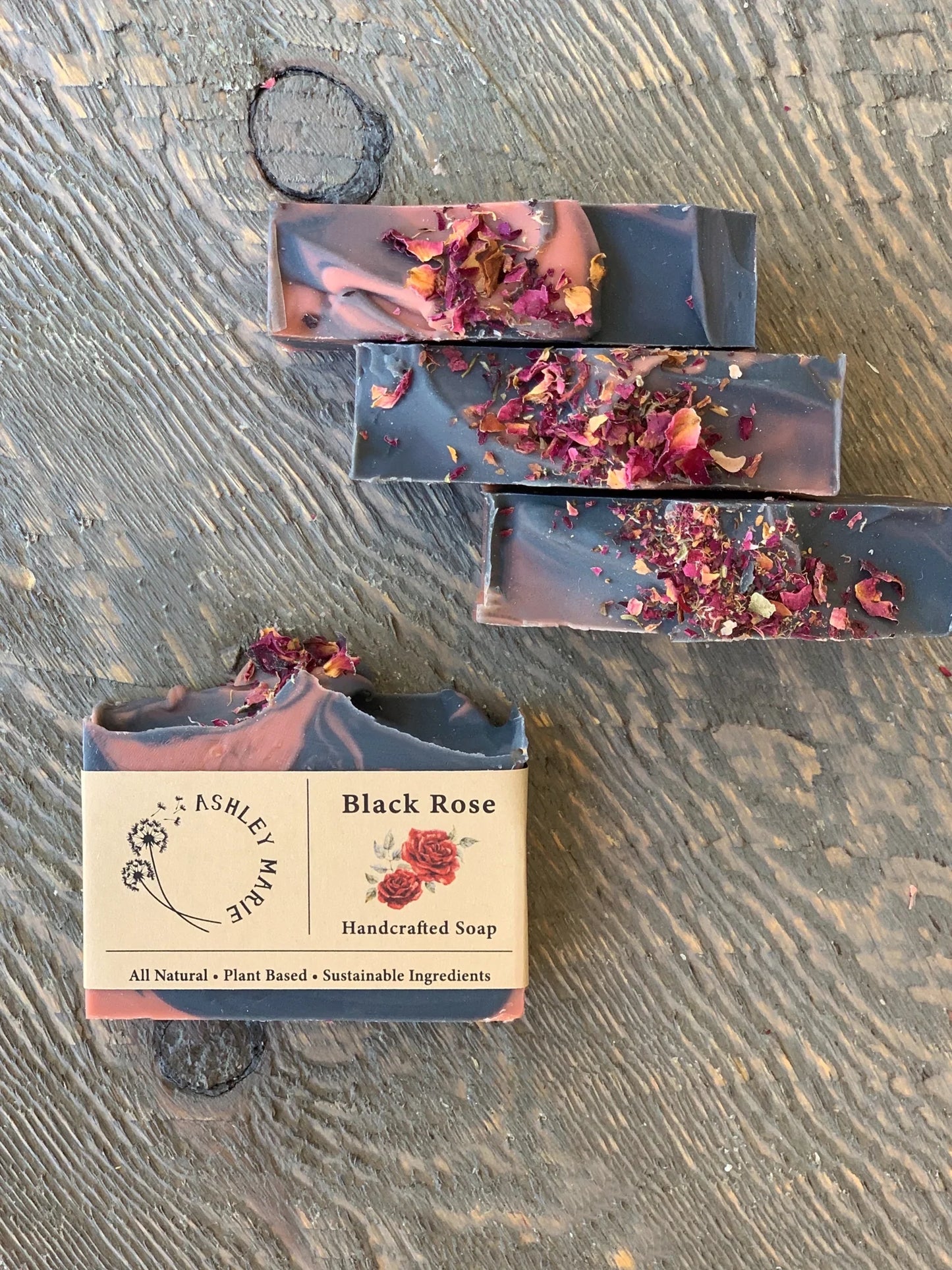 Handmade Soap Black Rose