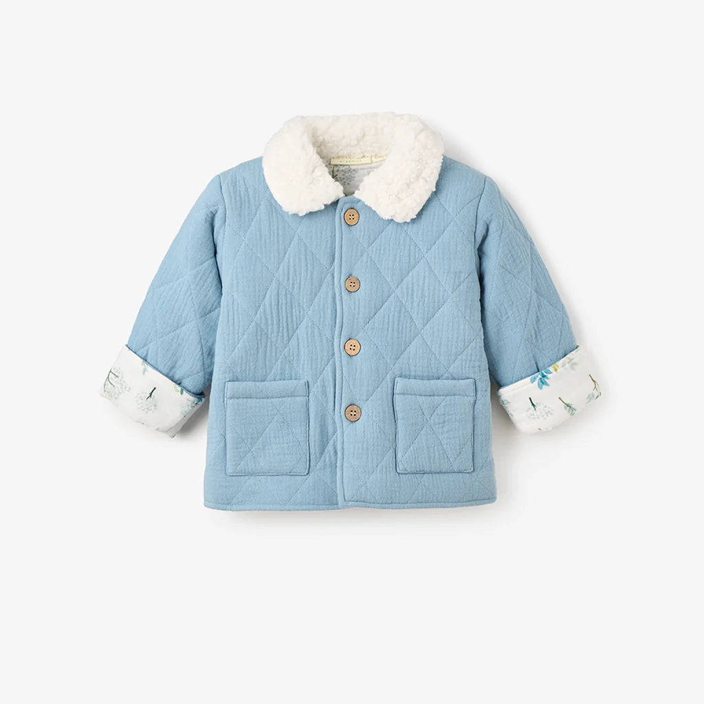 Treehouse Org. Muslin Quilted Jacket 6-9m