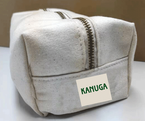 Organic Cotton Canvas Cosmetic Bag - Natural