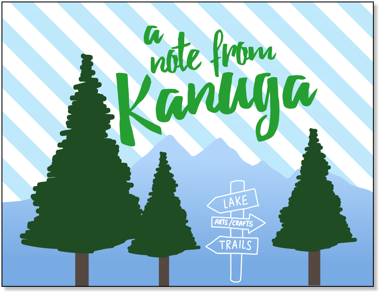 Folded note cards - A Note from Kanuga