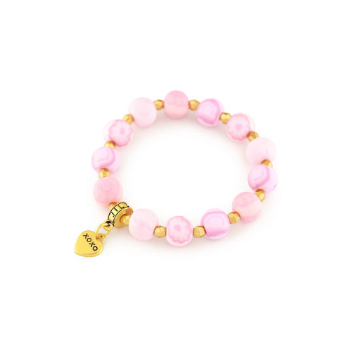 Bracelet - GIRLS Clay Bead - Pink