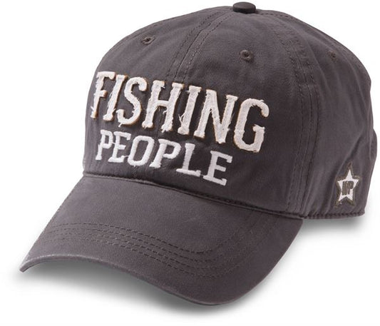 WP Hat - Fishing People, Dark Gray