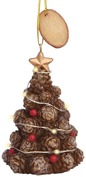 Resin Ornament Realistic Pinecone Tree