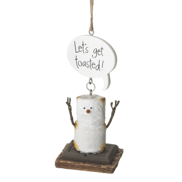 S'more Get Toasted ornament, resin