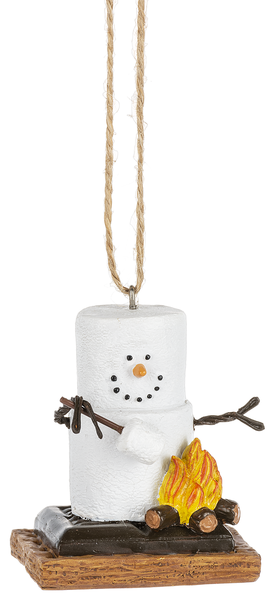 S'more Roasting Marshmallow ornament, resin