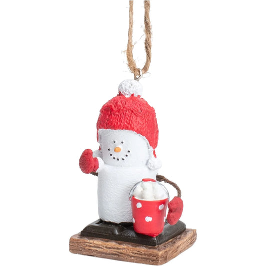 S'mores Snowball ornament, resin