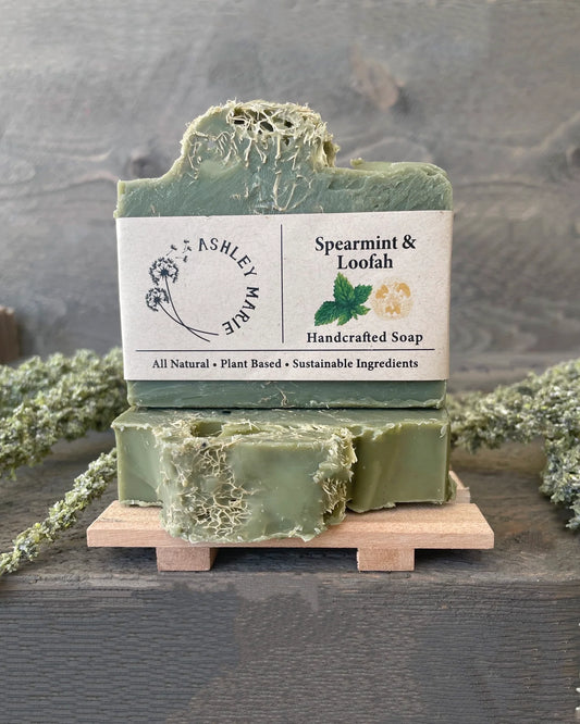 Handmade Soap Spearmint Loofah