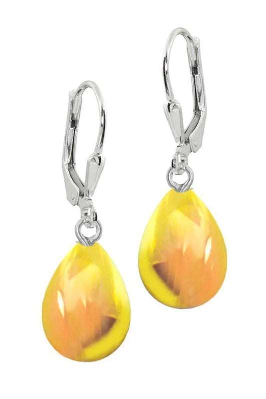 Drop Earrings, Polished Fire