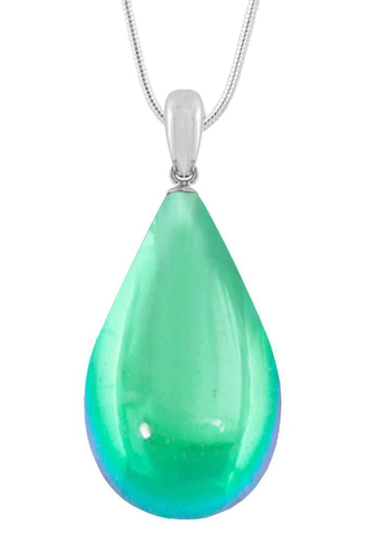 Drop Pendant, Polished Green, Large