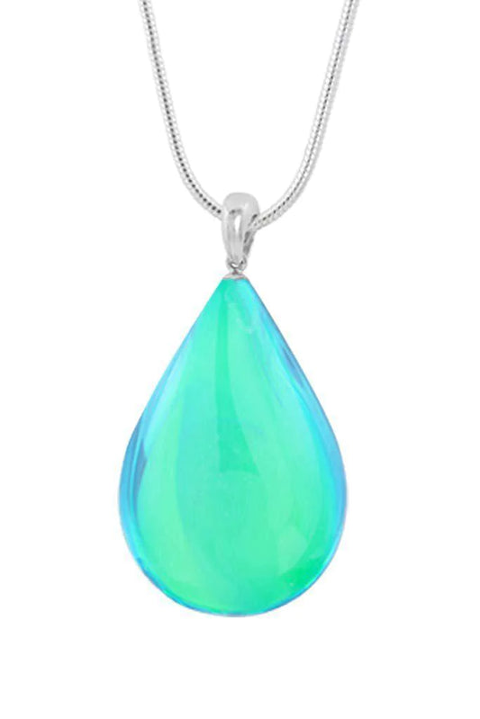 Drop Pendant, Polished Green, Medium