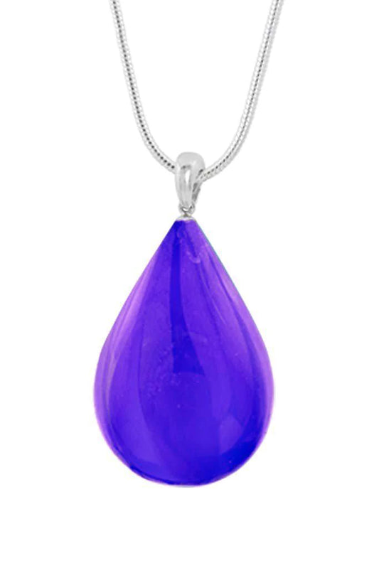 Drop Pendant, Polished Violet, Medium