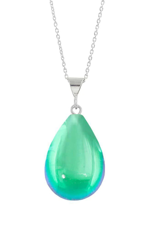 Drop Pendant, Polished Green, Small