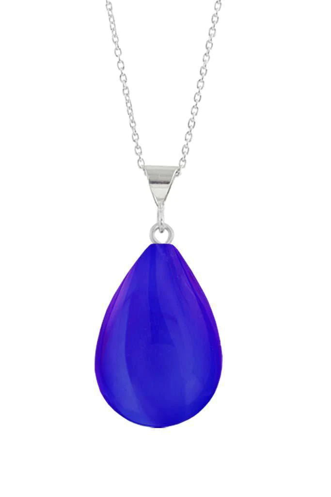 Drop Pendant, Polished Violet, Small